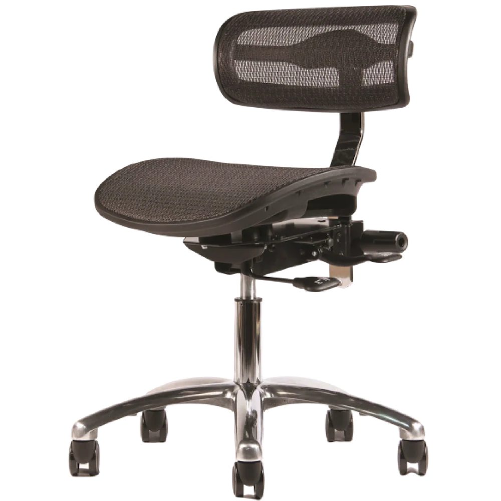 Crown Seating virtu C120 Mesh Operator Stool (Midnight), C120DM