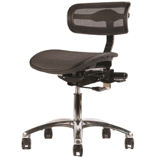 Crown Seating virtu C120 Mesh Operator Stool (Midnight), C120DM