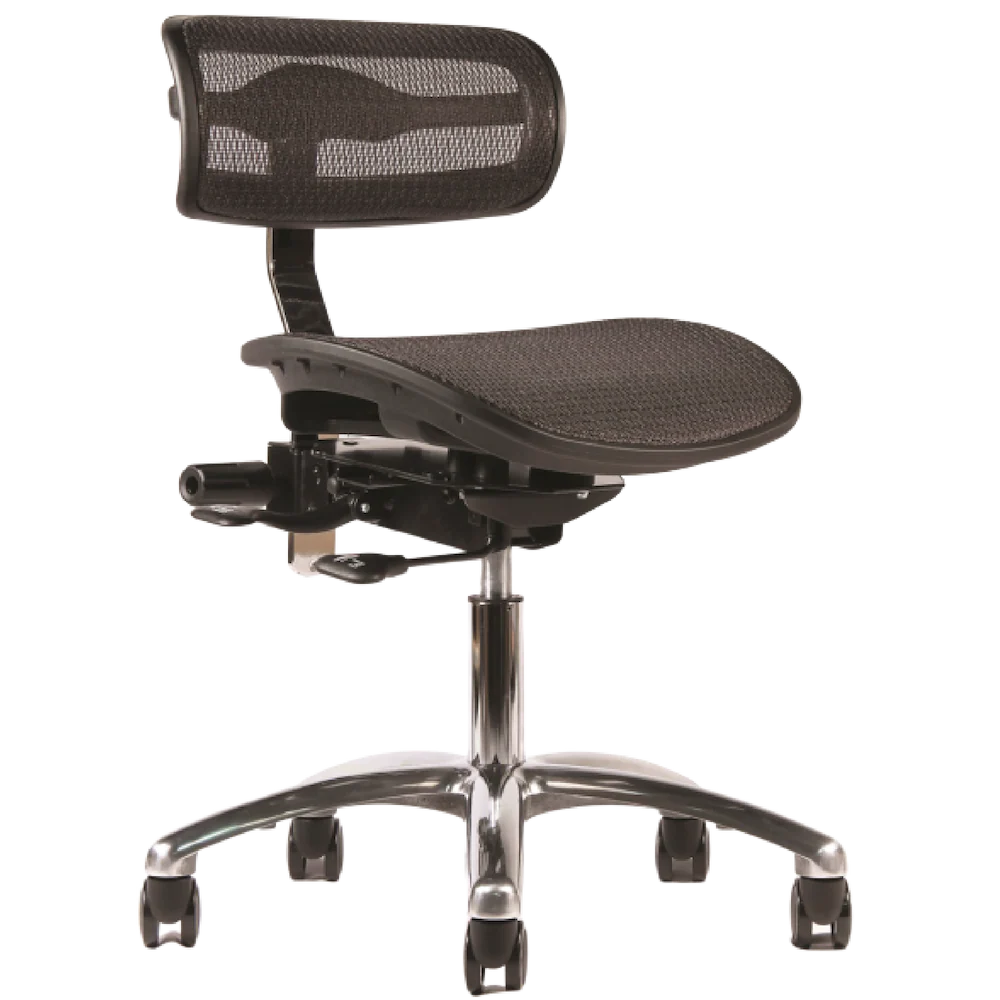 Crown Seating virtu C120 Mesh Operator Stool (Midnight), C120DM