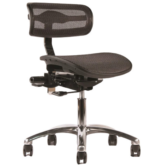 Crown Seating virtu C120 Mesh Operator Stool (Midnight), C120DM