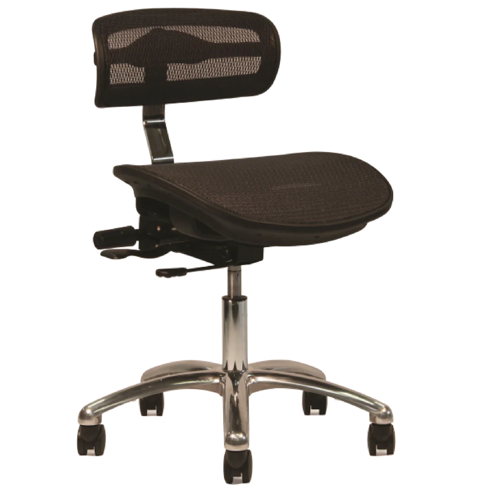 Crown Seating virtu C120 Large Mesh Operator Stool (Midnight), C120DML