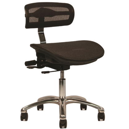 Crown Seating virtu C120 Large Mesh Operator Stool (Midnight), C120DML
