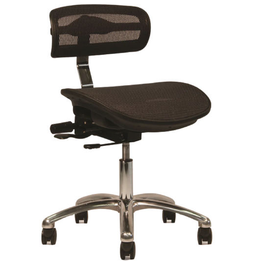 Crown Seating virtu C120 Large Mesh Operator Stool (Midnight), C120DML