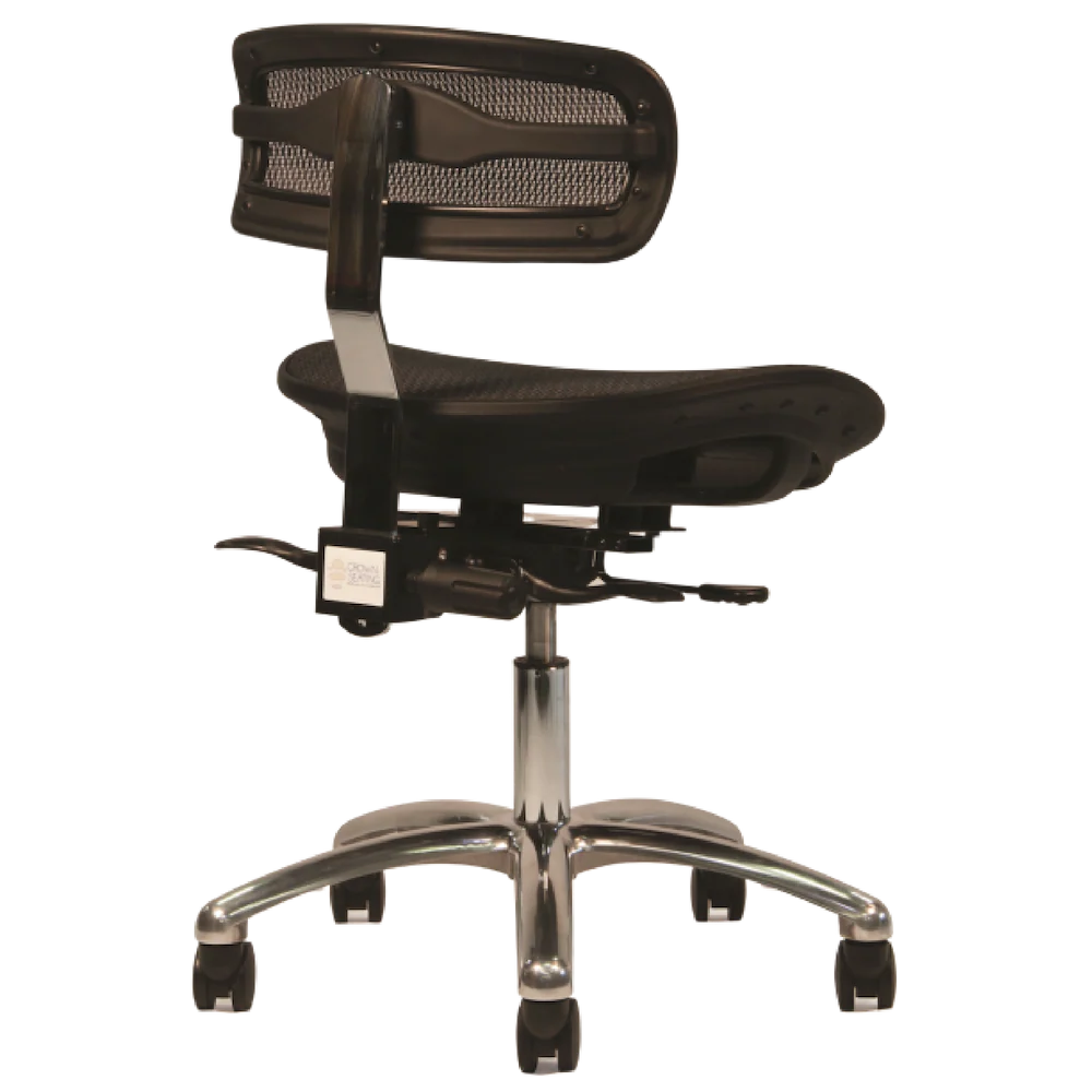 Crown Seating virtu C120 Large Mesh Operator Stool (Midnight), C120DML