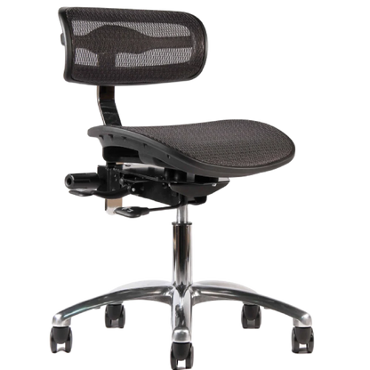 Crown Seating virtu C120 Large Mesh Operator Stool (Midnight), C120DML