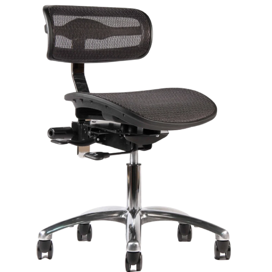 Crown Seating virtu C120 Large Mesh Operator Stool (Midnight), C120DML