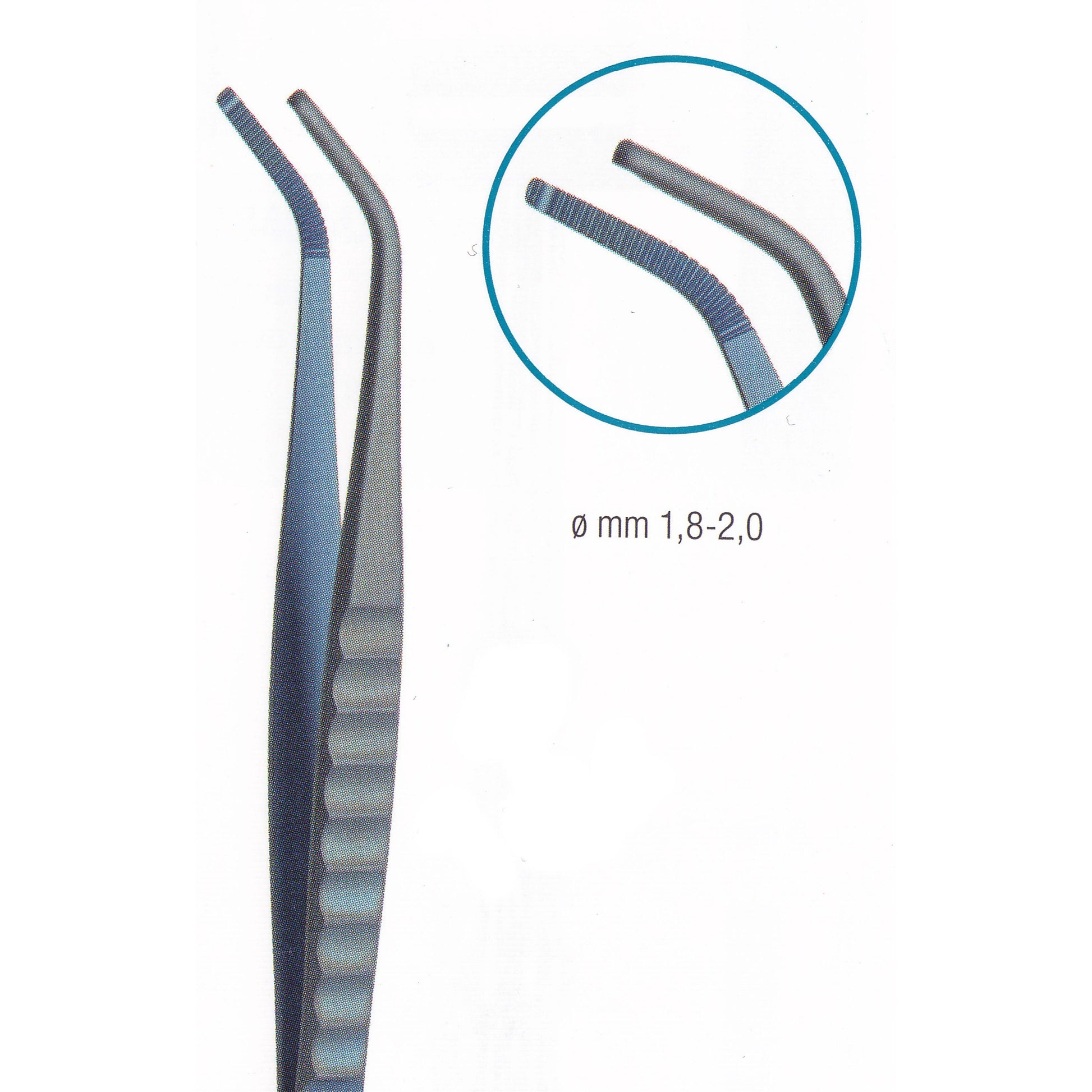 Abutment Holding Tweezer Titanium Angled 15.5cm  (Z-7210)