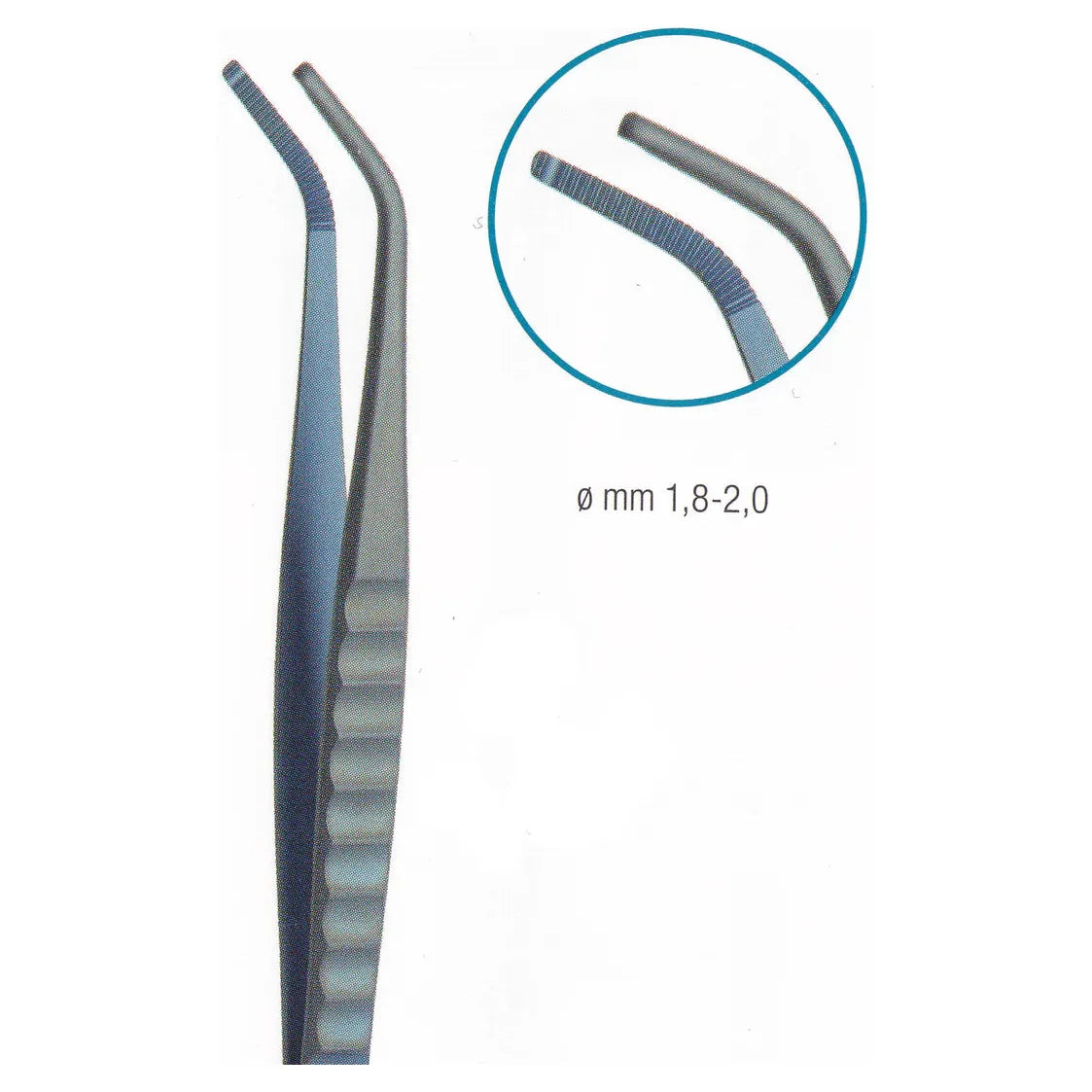Abutment Holding Tweezer Titanium Angled 15.5cm (Z-7210)