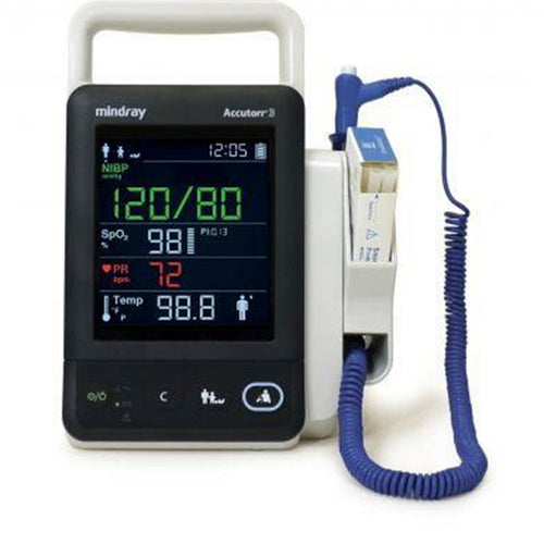Mindray Accutorr 3 with Nellcor OxiMax SPO2, NIBP and Pulse Rate