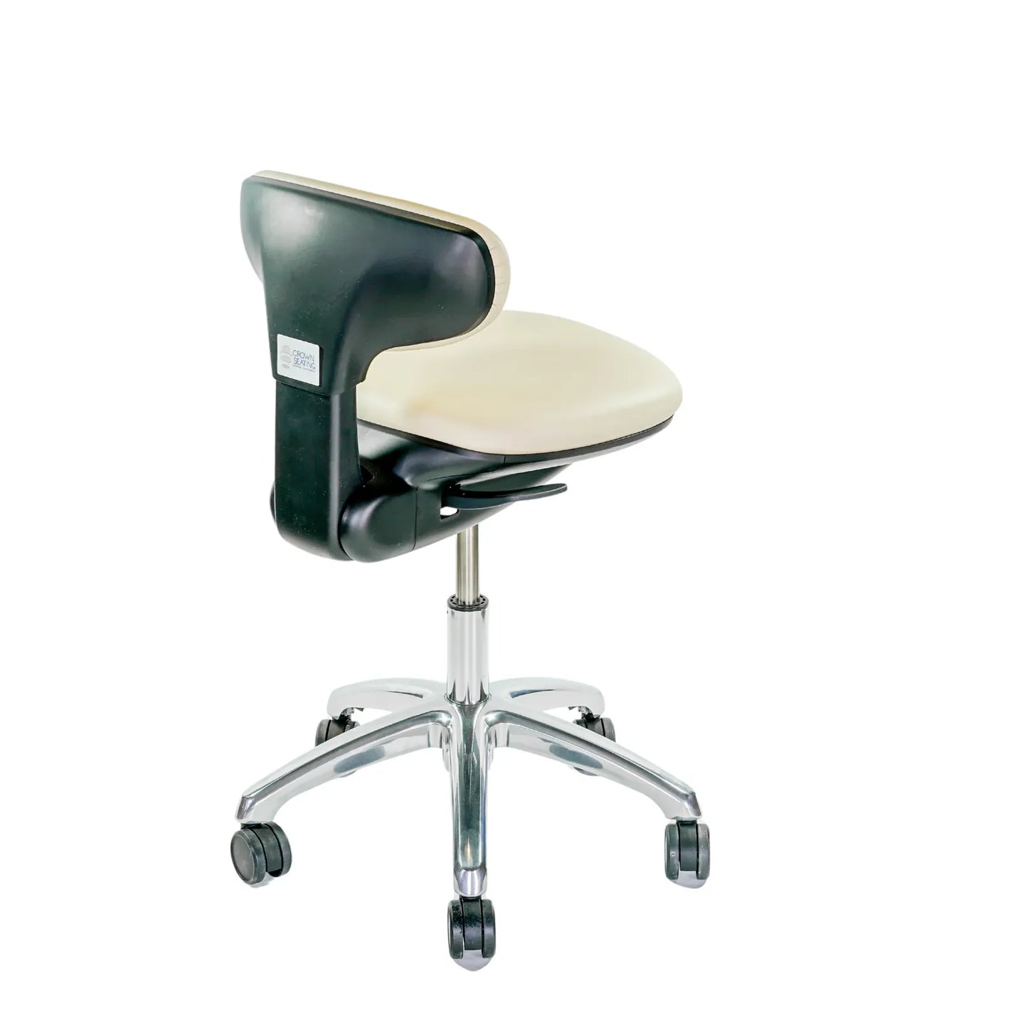 Crown Seating Aurora C140DB Modern Operator Stool (Black ABS), C140DB