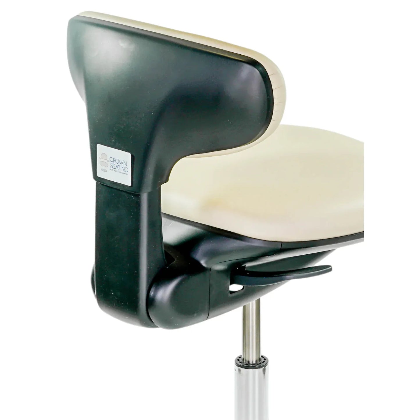 Crown Seating Aurora C140DB Modern Operator Stool (Black ABS), C140DB