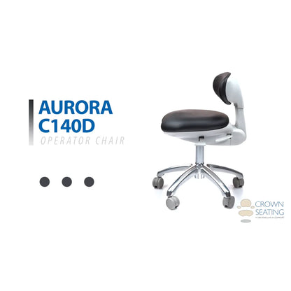 Crown Seating Aurora C140D Modern Operator Stool (Beige ABS), C140D