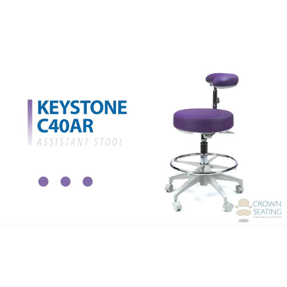 Crown Seating Keystone C40AR Assistant Stool, C40AR