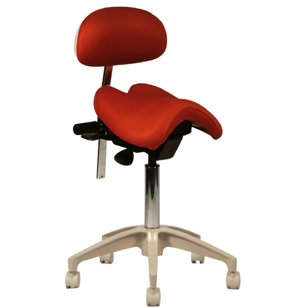 Crown Seating Denver C130DB Saddle Operator Stool with Back, C130DB