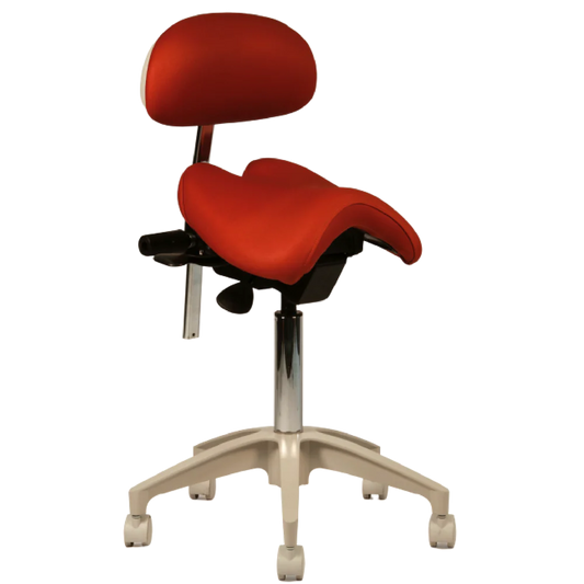 Crown Seating Denver C130DB Saddle Operator Stool with Back, C130DB