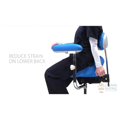 Crown Seating Western C90SBAB Saddle Assistant with Back, C90SBAB