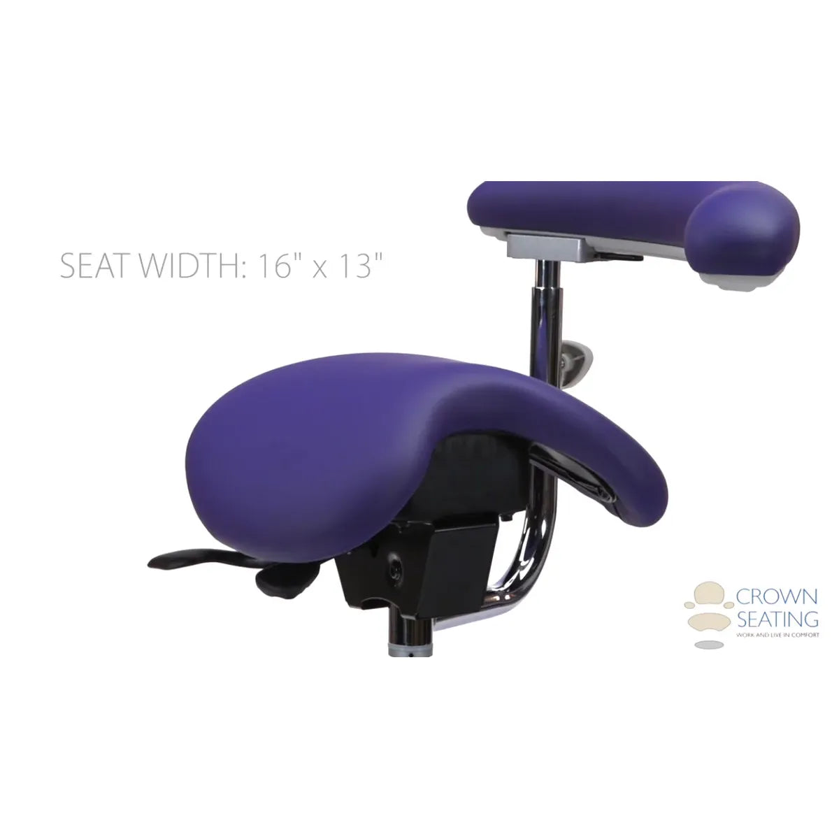 Crown Seating Durango C90SSA English Saddle Assistant Stool, C90SSA