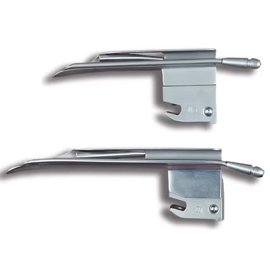 Blade, Laryngoscope, Miller-Port with O2/ Suction Port Fiber Optic Laryngoscope Blades, GL-361