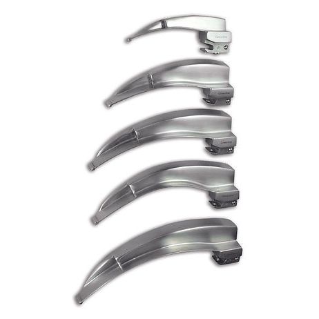 Blade, Laryngoscope, Macintosh German Profile Fiber Optic Laryngoscope Blades, GL-GP-365