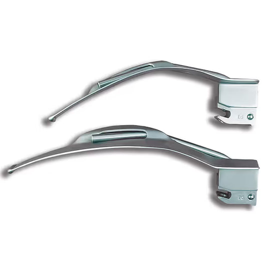 Blade, Laryngoscope,  Flangeless Mac Fiber Optic Laryngoscope Blades, GL-374