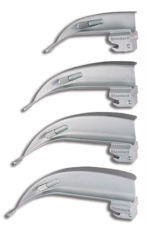 Blade, Laryngoscope,  Macintosh English Channel Conventional Laryngoscope Blades, AP-378