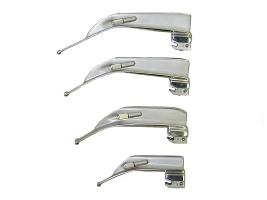 Blade, Laryngoscope, Macintosh English Channel Conventional Laryngoscope Blades, AP-381