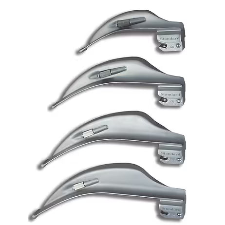 Blade, Laryngoscope, Macintosh Reduced Flange English Channel Conventional Laryngoscope Blades, AP-379