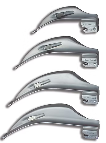 Blade, Laryngoscope, Macintosh Reduced Flange English Channel Conventional Laryngoscope Blades, AP-379