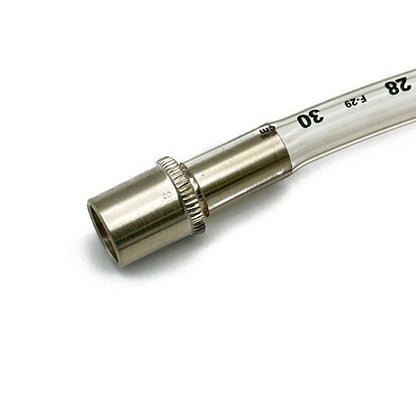 Connector, ET Tube, Straight Chrome Brass Tracheal Tube Connectors, 00-311