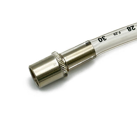 Connector, ET Tube, Straight Chrome Brass Tracheal Tube Connectors, 00-311