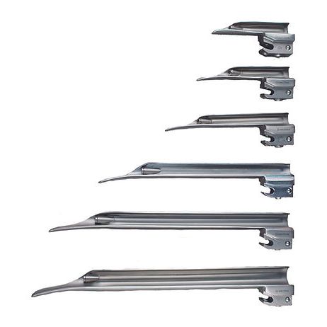 Blade, Laryngoscope,  Miller German Profile Fiber Optic Laryngoscope Blades, GL-GP-366