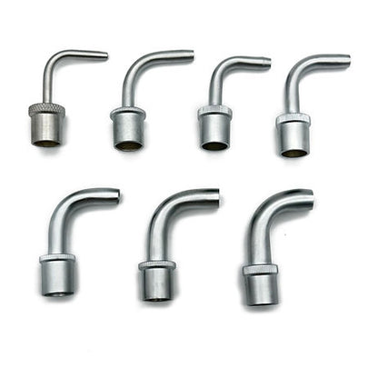 Connector, ET Tube, 90 Degree Curved Tracheal Tube Connectors, Chrome Brass, 00-312