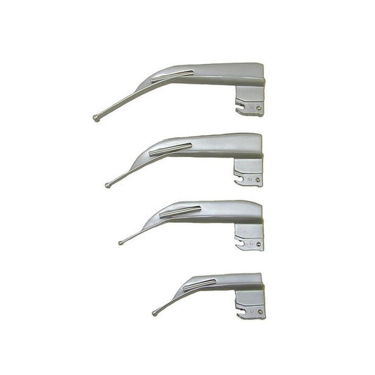 Blade, Laryngoscope, Macintosh English Channel Fiber Optic Laryngoscope Blades, GL-381