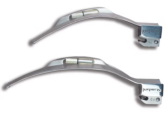 Blade, Laryngoscope, Flangeless Mac Bizzarri-Gluffrida Conventional Laryngoscope Blades, AP-374