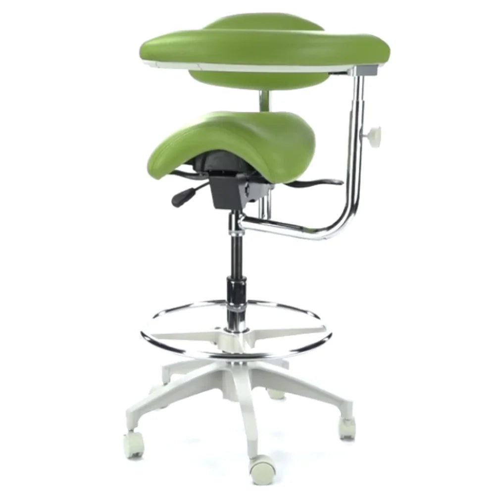 Crown Seating Denver C130AB Saddle Assistant Stool with Back, C130AB