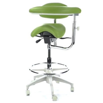 Crown Seating Denver C130AB Saddle Assistant Stool with Back, C130AB