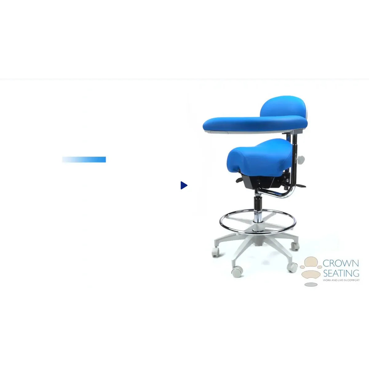 Crown Seating Western C90SBAB Saddle Assistant with Back, C90SBAB