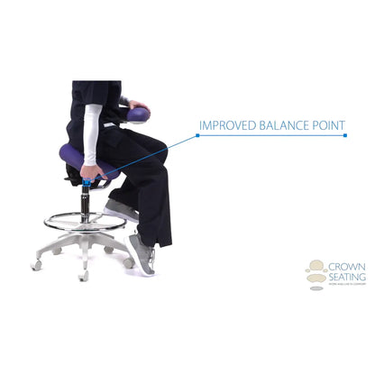 Crown Seating Durango C90SSA English Saddle Assistant Stool, C90SSA