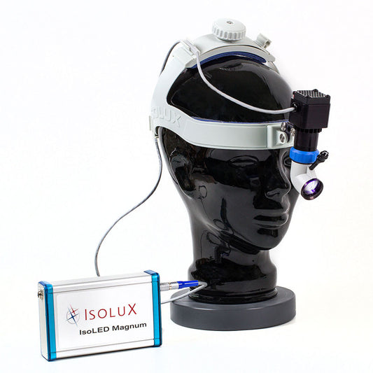 IsoLUX Magnum Headlight (Standard): Headlight, Carrying Case, 2 Battery Power Packs, IL-2399