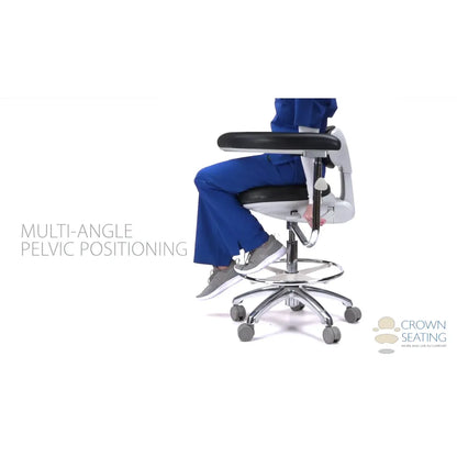 Crown Seating Aurora C140A Modern Assistant Stool (Beige ABS), C140A