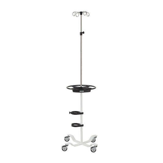 Pryor IV stand, 4-Legs, 24", 4-Hook Top, SW, Tray, O2, 101