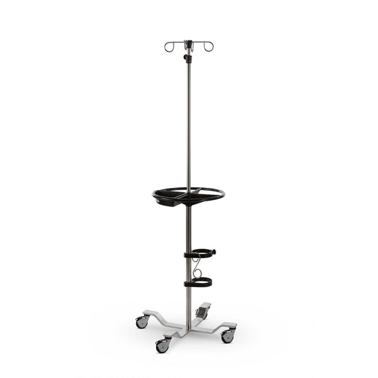 Pryor IV stand, 4-Legs, 24", SST, 4-Hook Top, SW, Tray, 103