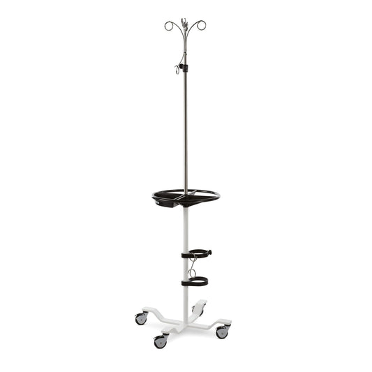 Pryor IV stand, 4-Legs, 24", 5-Hook, SW, Tray, O2, 104-PRYOR