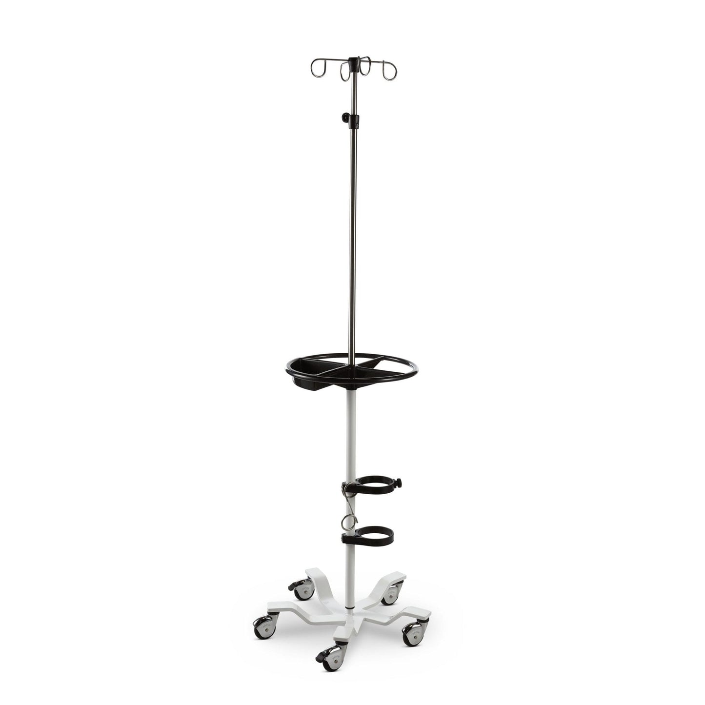 Pryor IV stand, 5-Legs, 22", 4-Hook Top, SW, Tray, O2 Rings, 118T