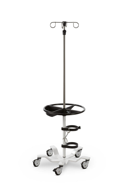 Pryor IV stand, 5-Legs, 22", 4-Hook Top, SW, Tray, PETITE, 119T