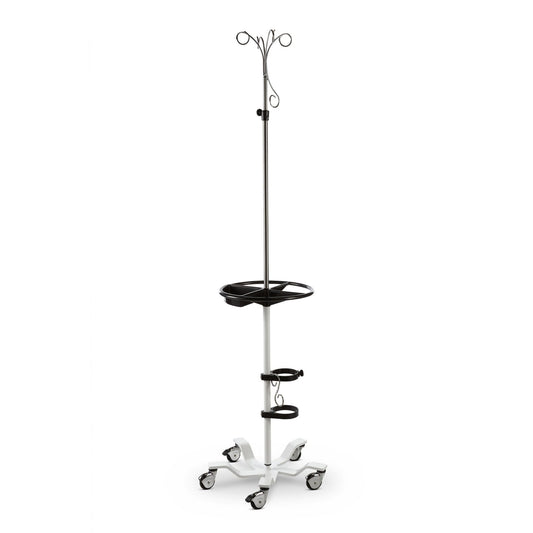 Pryor IV stand, 5-Legs, 22", 5-Hook Top, SW, Tray, O2 Rings, 122T