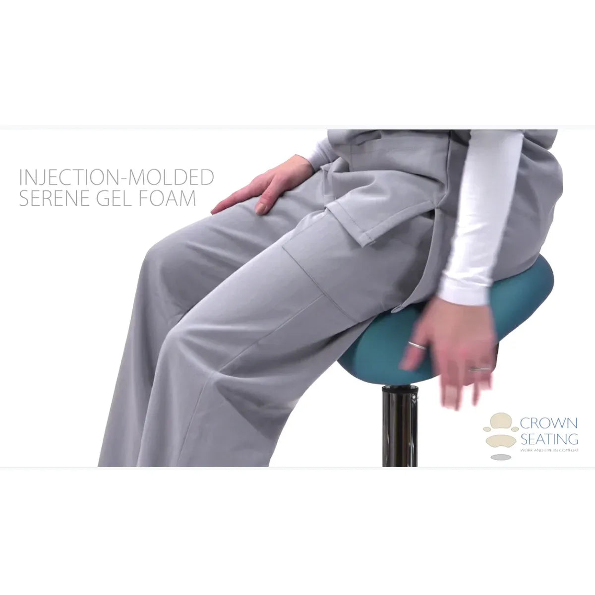 Crown Seating Silverton C150D Perfect Lite Operator Saddle Stool, C150D