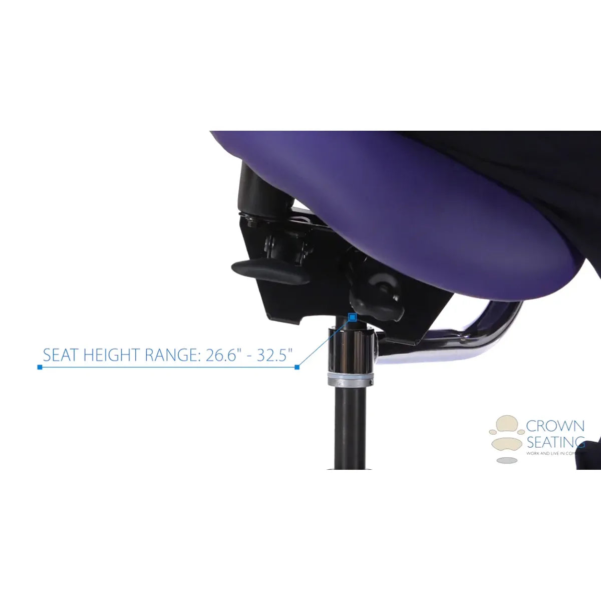 Crown Seating Durango C90SSA English Saddle Assistant Stool, C90SSA