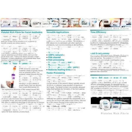 PRF Dental Patient Education Tri-Fold Brochures - 50/box, PRF-PATIENT-BROCHURE