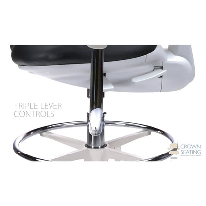 Crown Seating Aurora C140A Modern Assistant Stool (Beige ABS), C140A